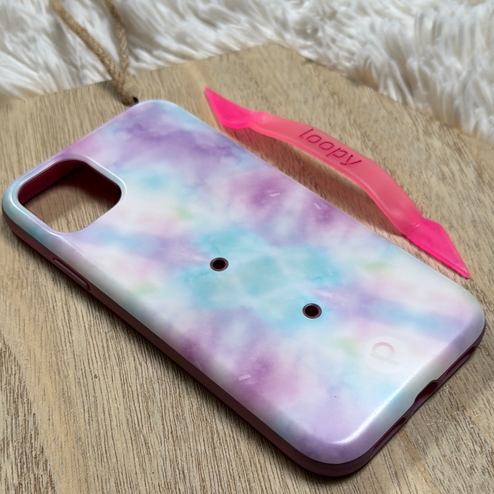 🎉HP🎉 Loopy Case Tye Dye iPhone 11 Case 💗 Purple Pink & Blue - Picture 5 of 12